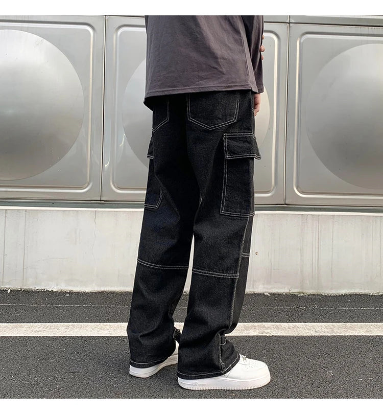 Calça Jeans Masculina Perna Larga