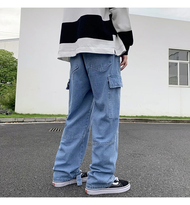 Calça Jeans Masculina Perna Larga