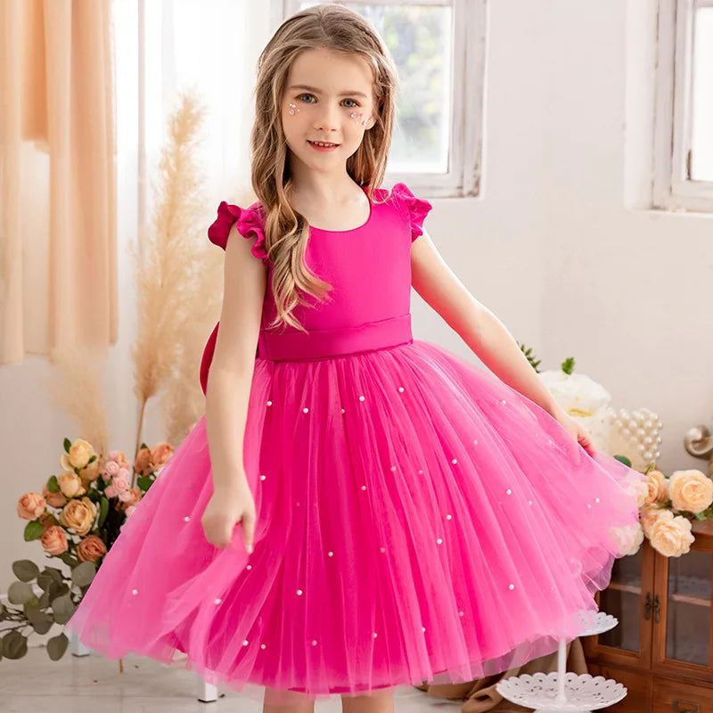 Vestido de princesa para meninas de 2 a 10 anos