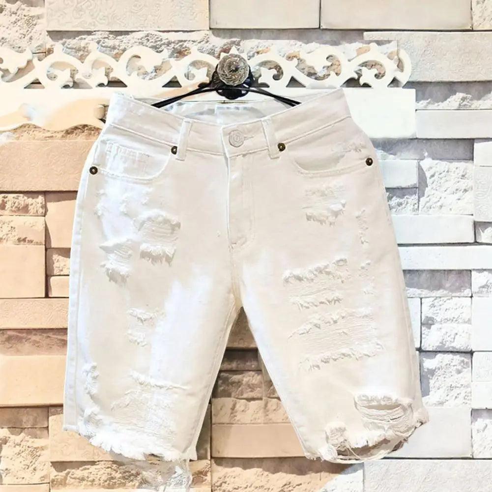 Short Jeans Rasgado Buraco