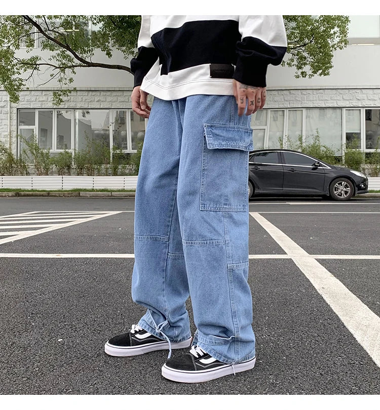 Calça Jeans Masculina Perna Larga