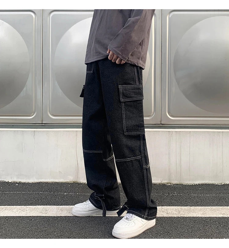 Calça Jeans Masculina Perna Larga