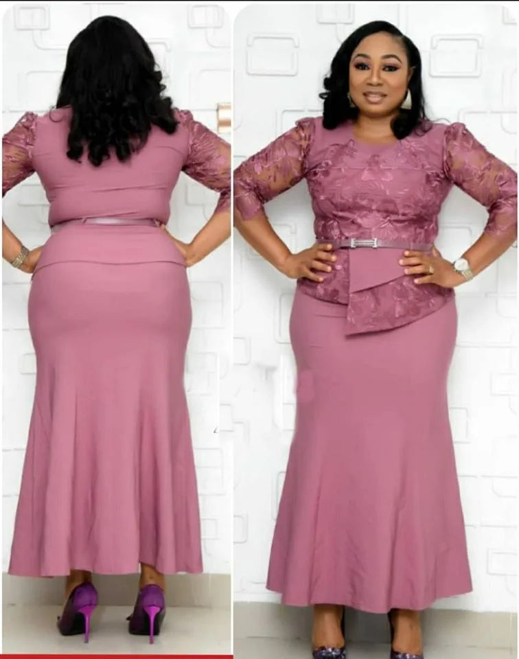 Vestido Moda Renda Patchwork