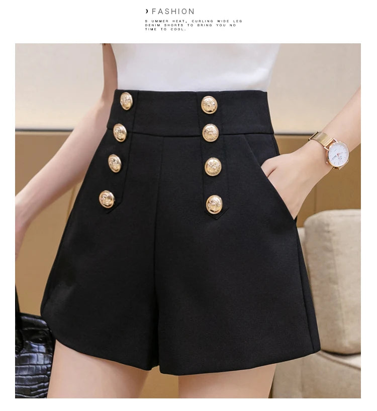Shorts Femininos Botão