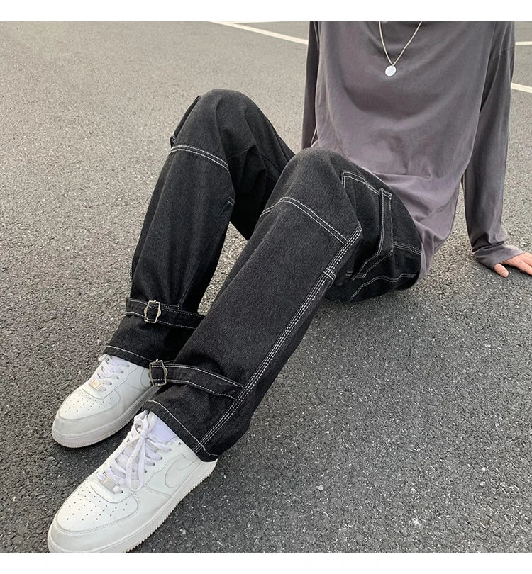 Calça Jeans Masculina Perna Larga