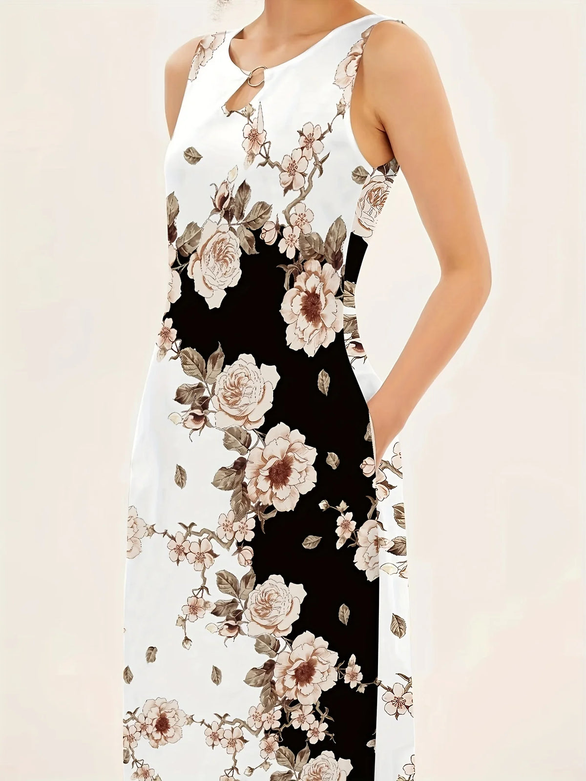 Novo vestido longo casual