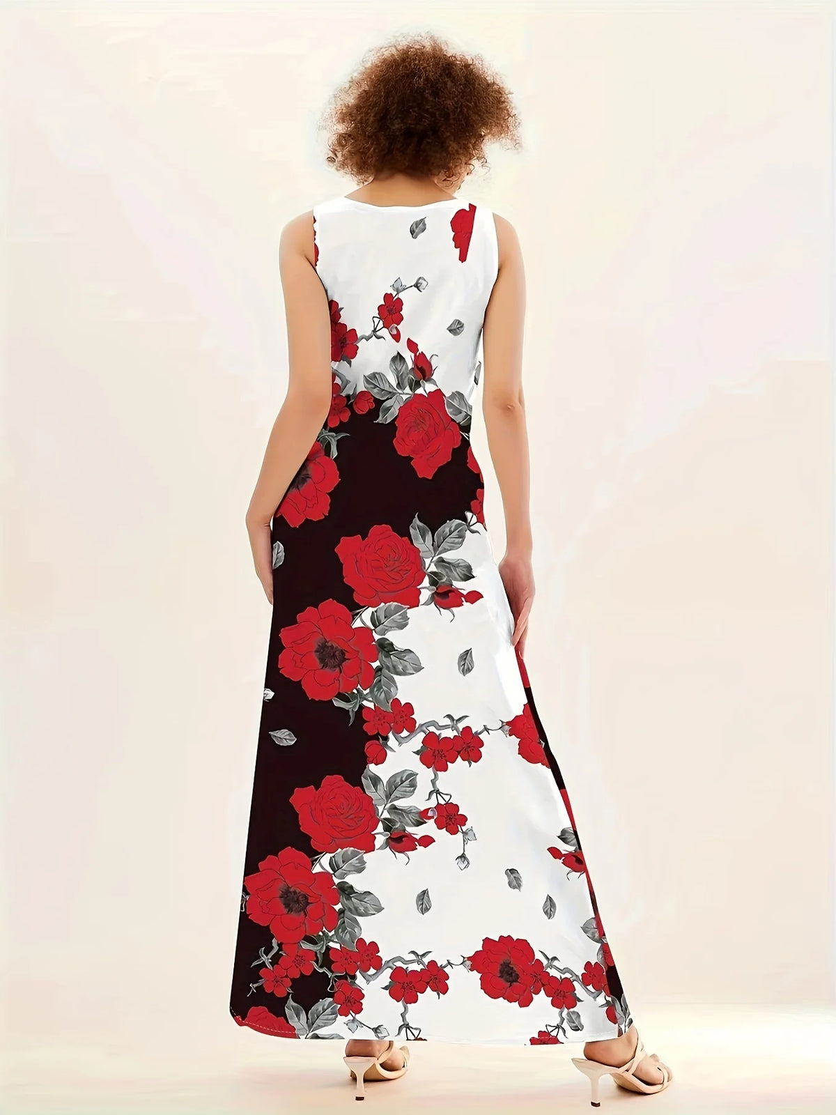 Novo vestido longo casual