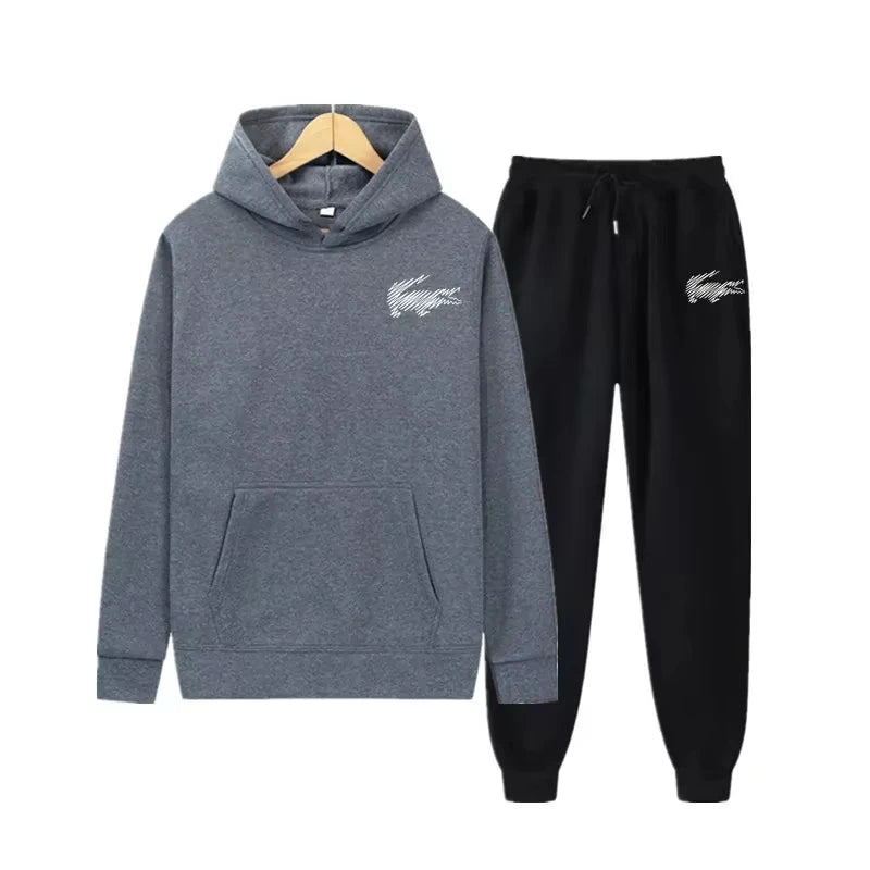Conjunto de 2 peças de agasalho masculino