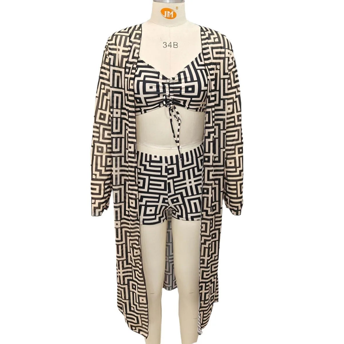 Conjunto de maiôs estampados
