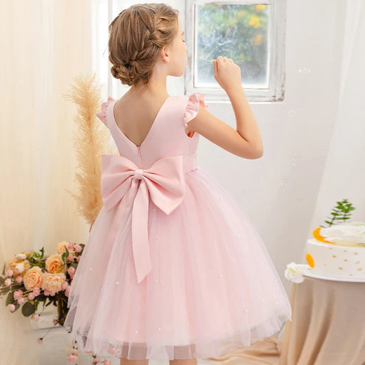 Vestido de princesa para meninas de 2 a 10 anos