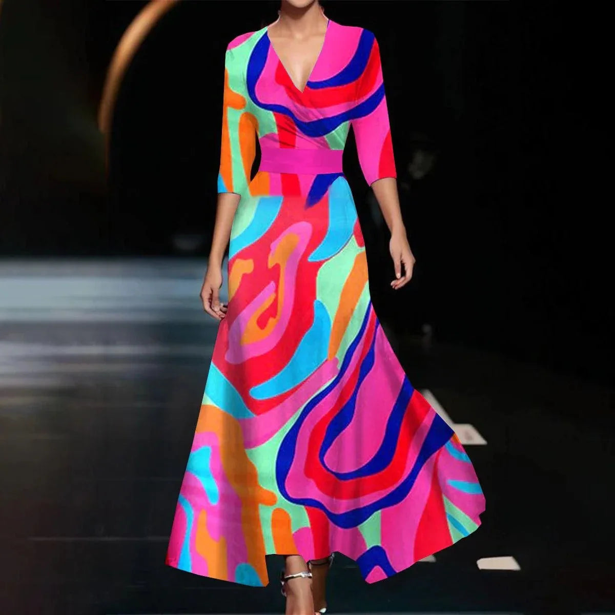 Vestido Boho Maxi Feminino Sexy