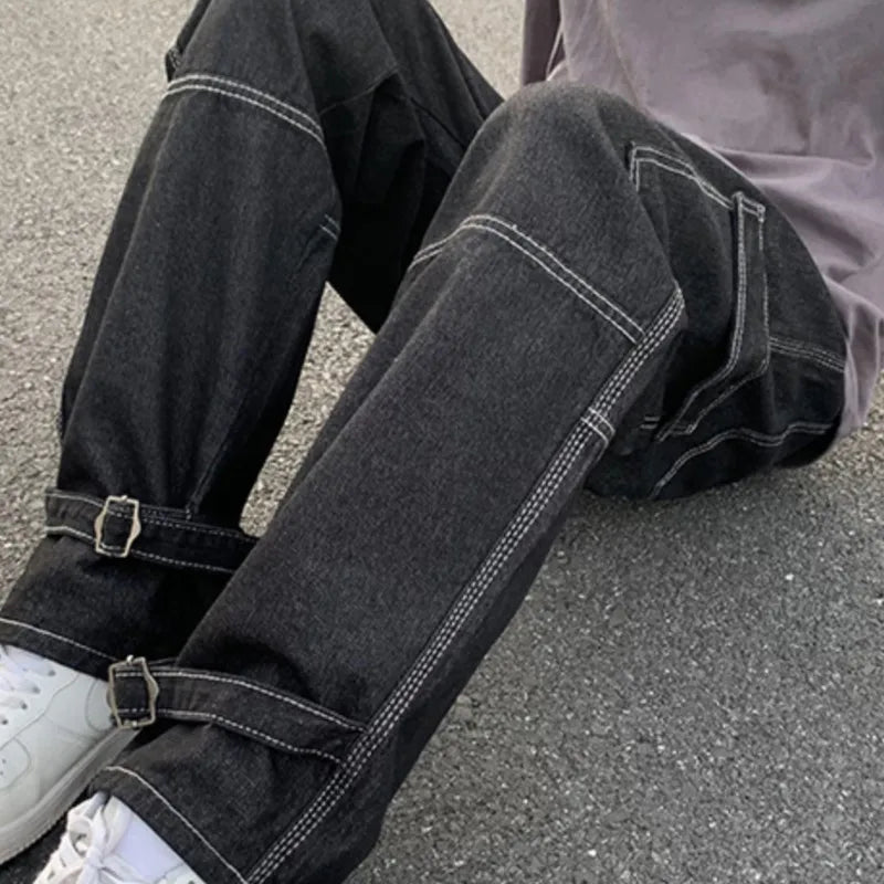 Calça Jeans Masculina Perna Larga