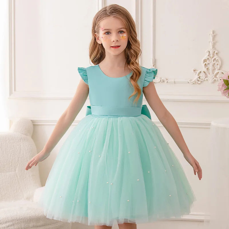 Vestido de princesa para meninas de 2 a 10 anos