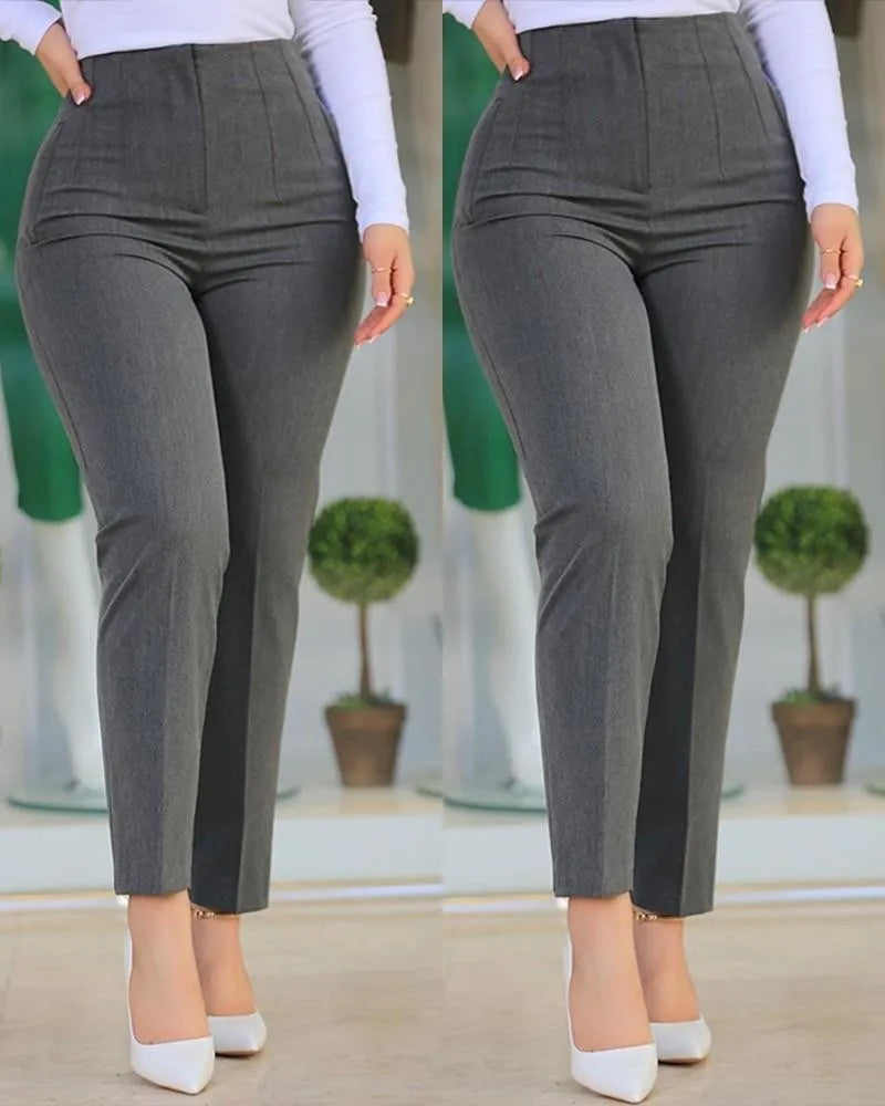 Fashion Casual Black Long Pant New Women's