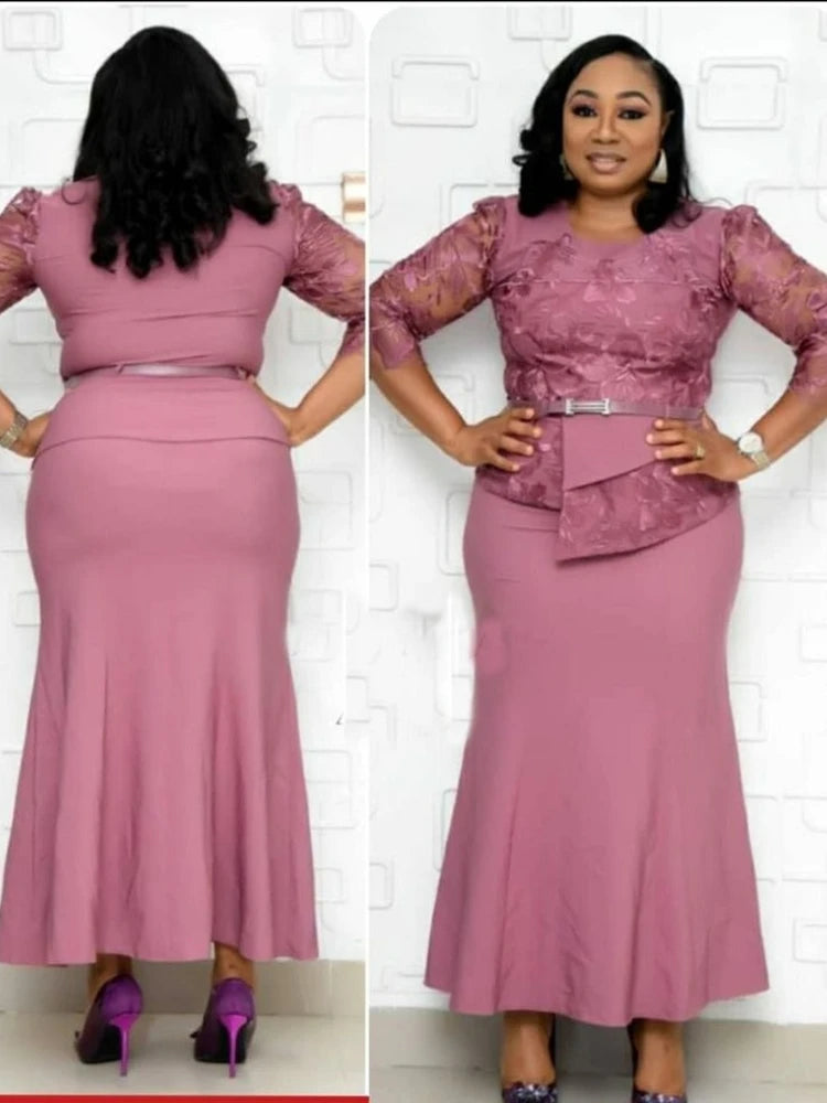 Vestido Moda Renda Patchwork