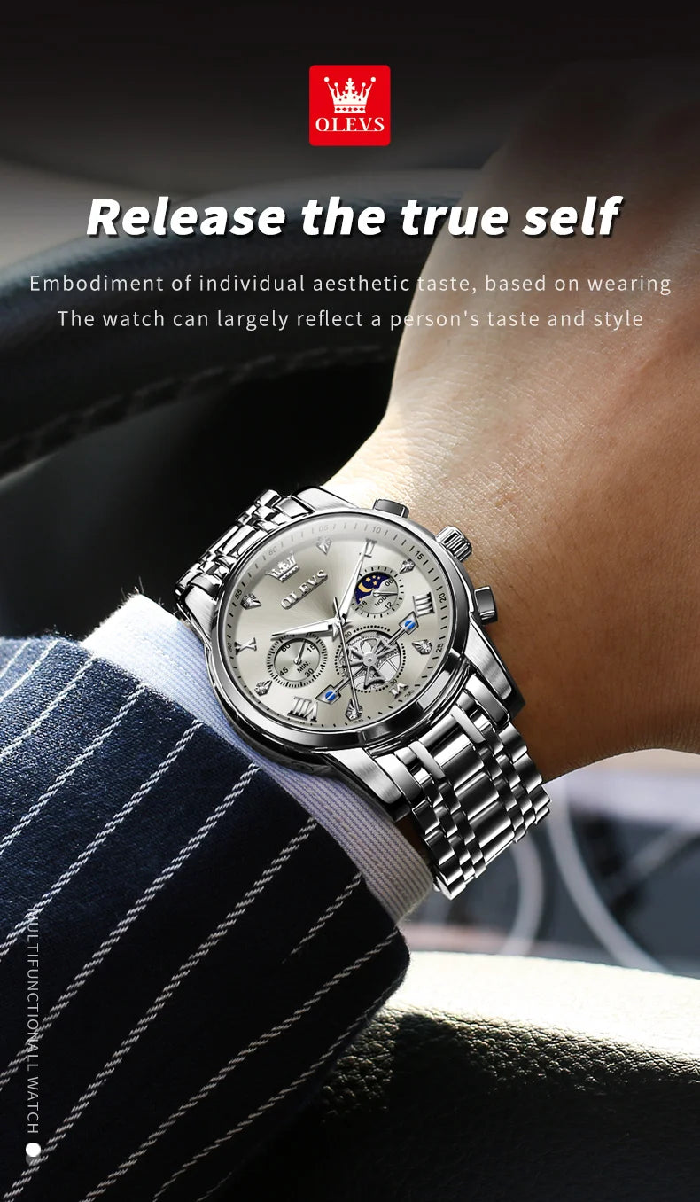 OLEVS Men's Watches Classic Multifunctional