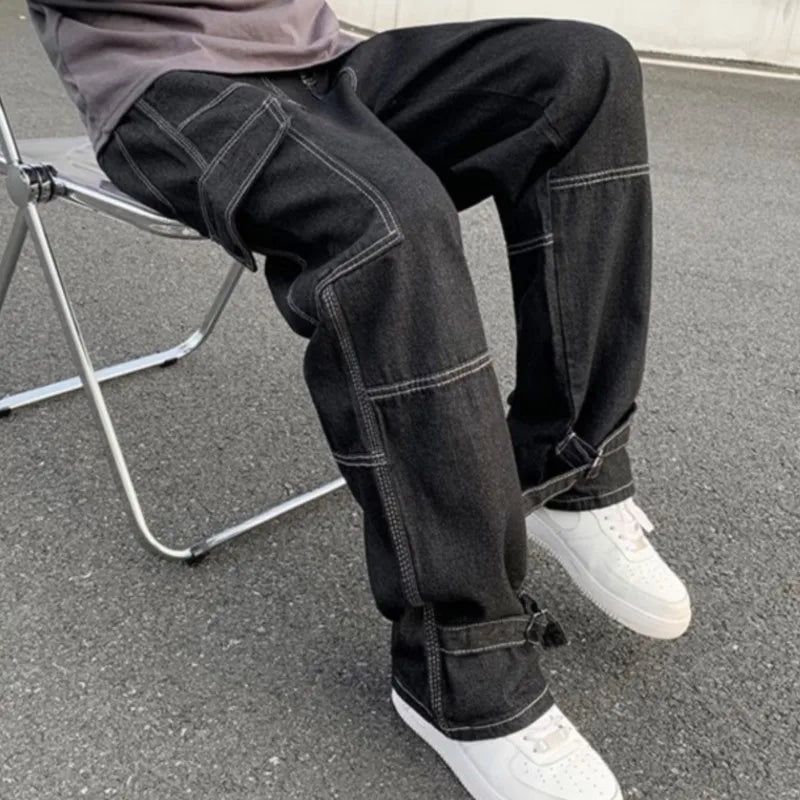 Calça Jeans Masculina Perna Larga