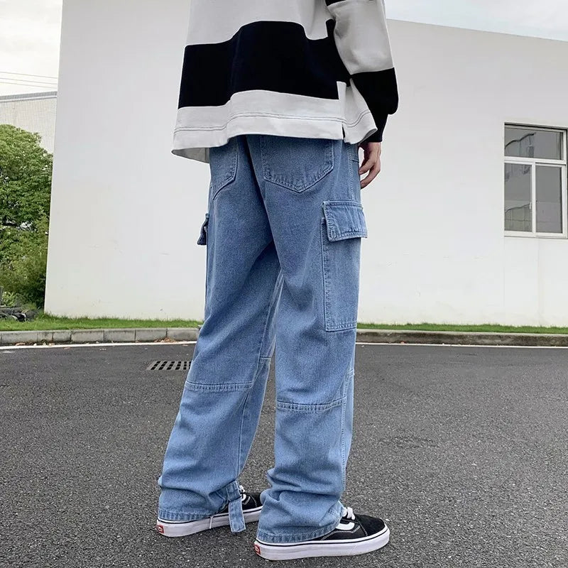 Calça Jeans Masculina Perna Larga