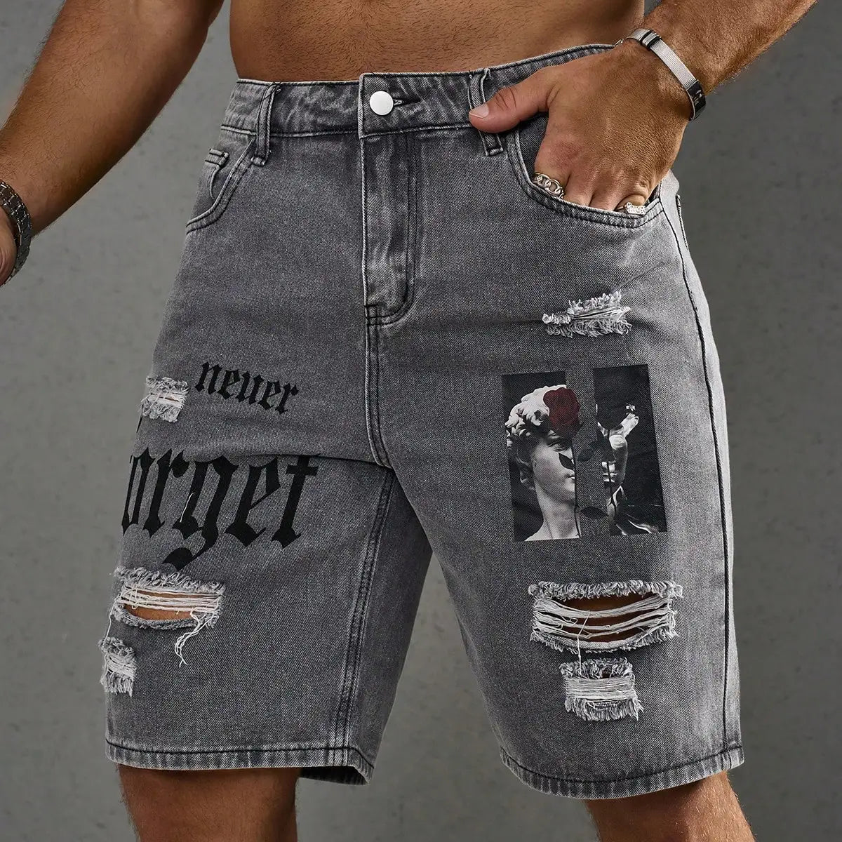 Shorts Jeans Para Homens