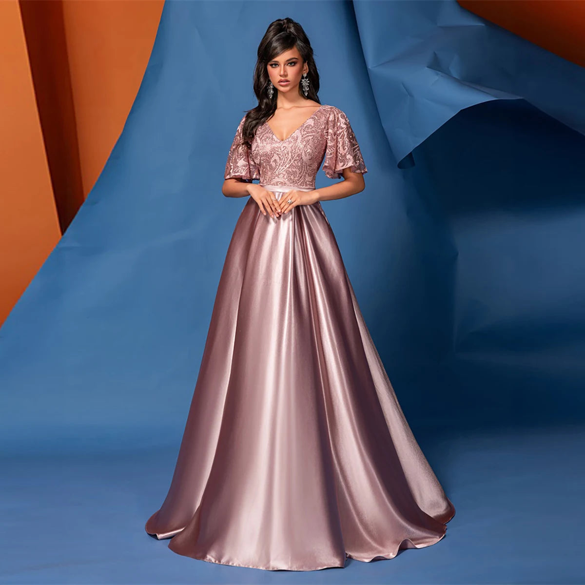 Vestido de Noite Luxo