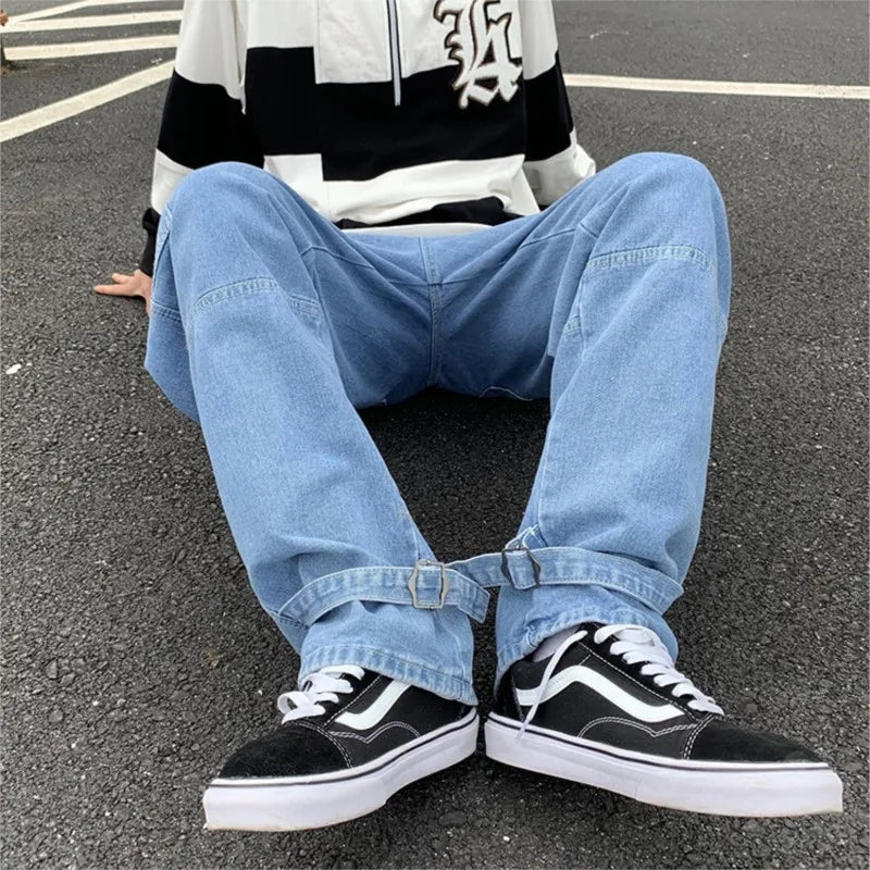 Calça Jeans Masculina Perna Larga