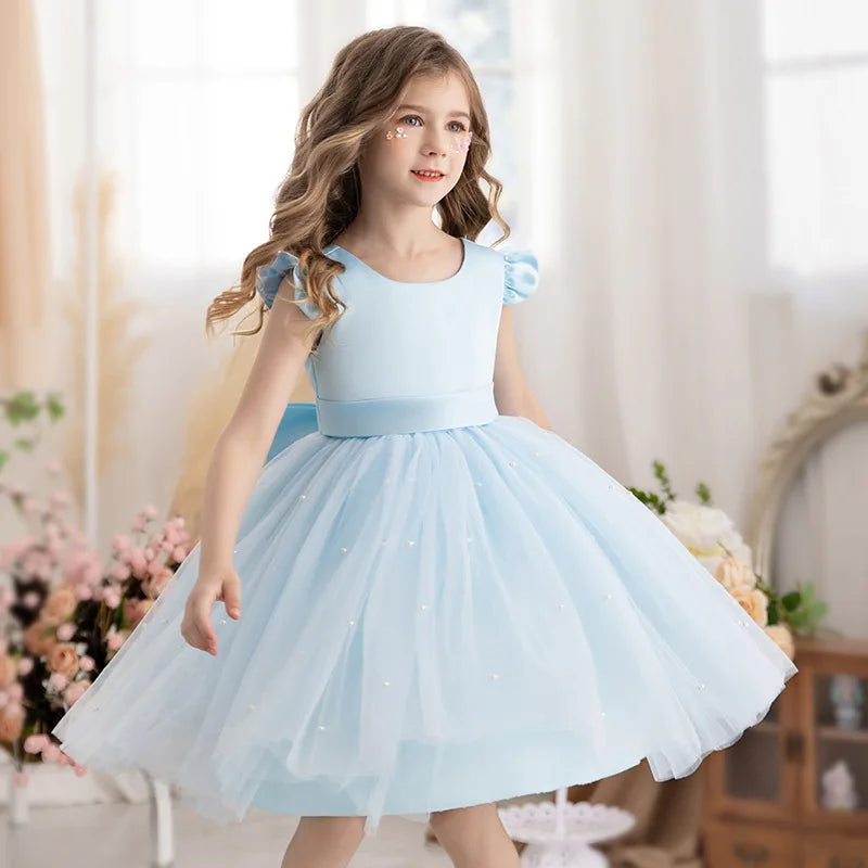 Vestido de princesa para meninas de 2 a 10 anos