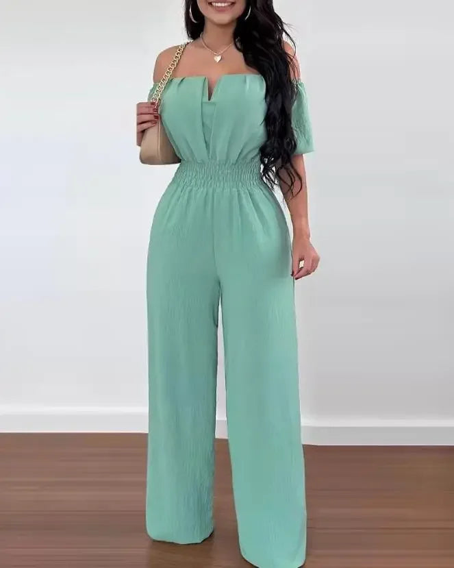 Macacão Moda Tendência Casual Manga