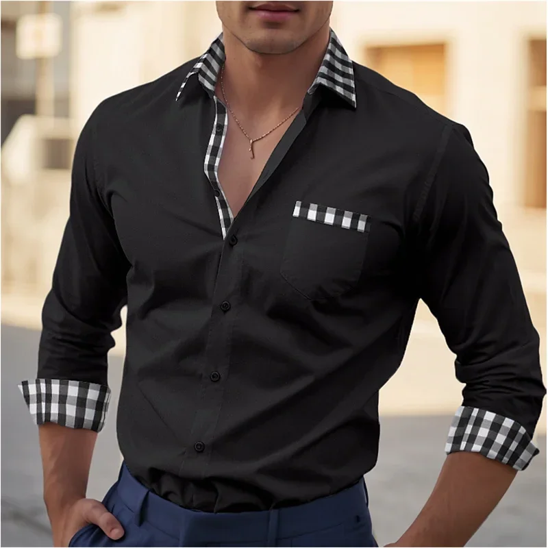 Camisas masculinas formais com botões