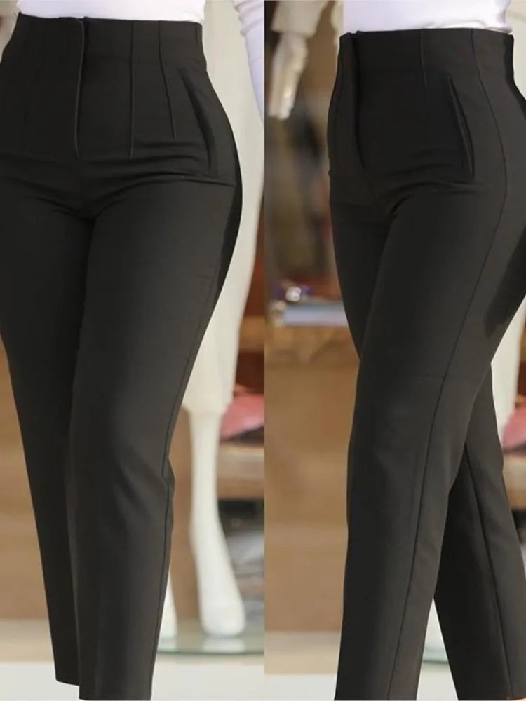 Fashion Casual Black Long Pant New Women's
