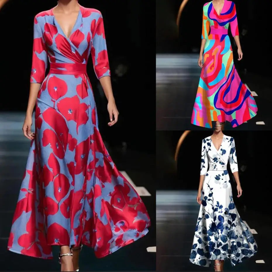 Vestido Boho Maxi Feminino Sexy