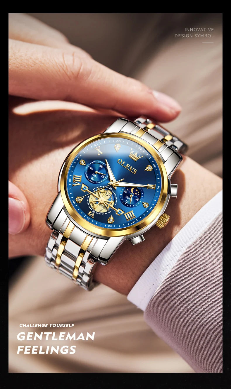 OLEVS Men's Watches Classic Multifunctional