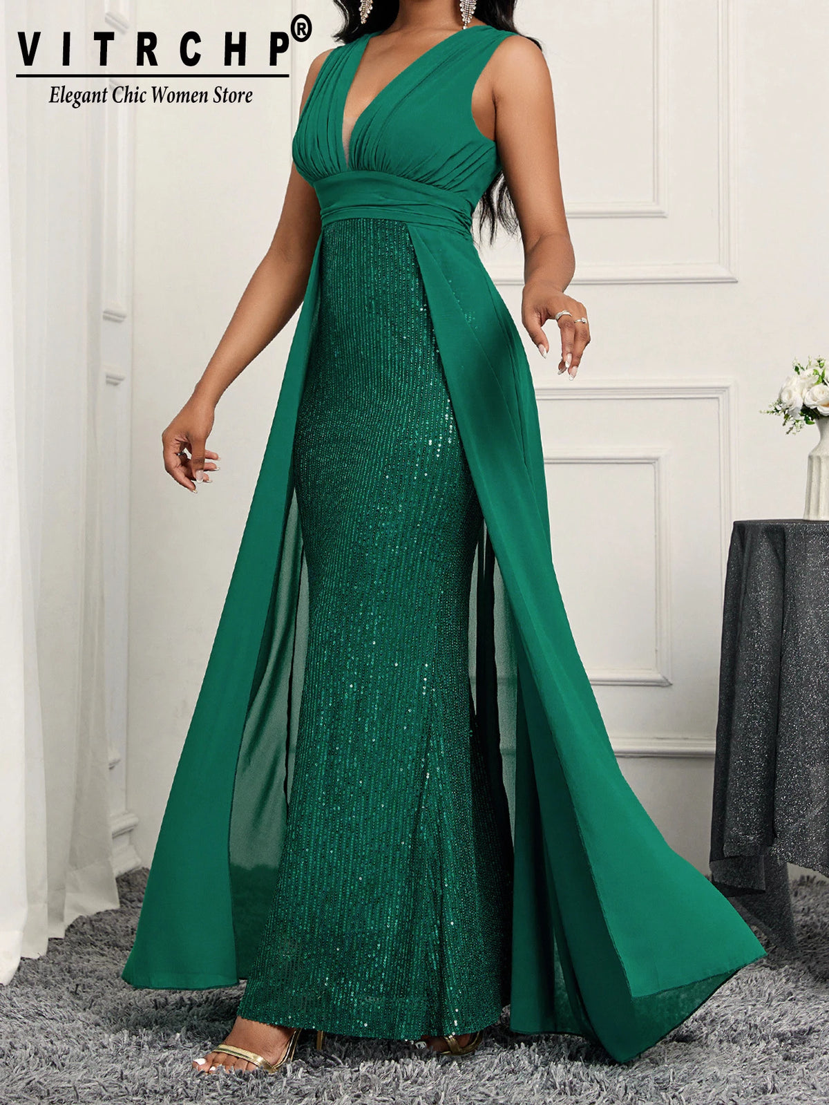 Vestido de Noite Luxo